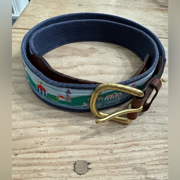 Vintage Watch Hill Leather man Leather & Canvas - Made in Essex CT size 36 - Picture 1 of 9